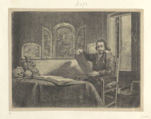 Portret van de apotheker Abraham Francen Samling af 85 originale tryk (serietitel) af Rembrandt van Rijn