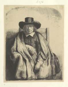 Portret van de prentsælger Clement de Jonghe Samling af 85 originale tryk (serietitel) af Rembrandt van Rijn