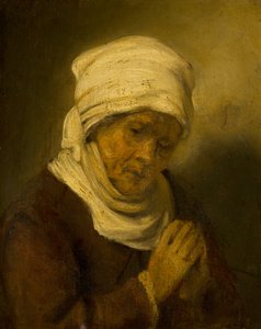 Bedende kvinde, c.1660 af Rembrandt van Rijn