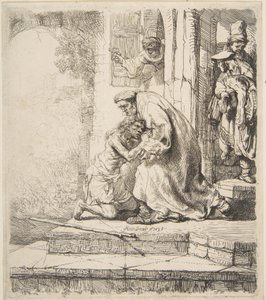 Den fortabte søns tilbagevenden, 1620-69. af Rembrandt van Rijn