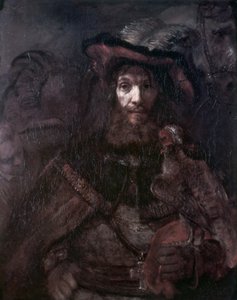 Rytter med en falk af Rembrandt van Rijn