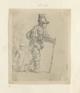 Rondtrekkende boerenfamilie Samling af 85 originale tryk (serietitel) af Rembrandt van Rijn