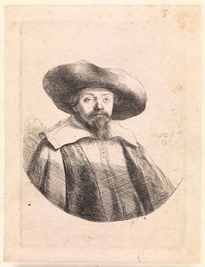 Samuel Manasseh Ben Israel, jødisk forfatter af Rembrandt van Rijn