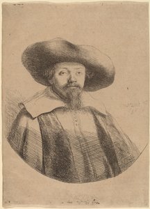 Samuel Menasse ben Israel af Rembrandt van Rijn