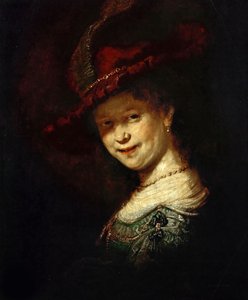 Saskia van Uylenburgh som pige, 1633. af Rembrandt van Rijn