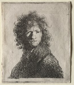 Selvportræt Rynker panden: Buste af Rembrandt van Rijn