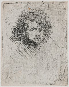 Selvportræt, ca 1626-1629. af Rembrandt van Rijn