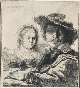 Selvportræt med Saskia af Rembrandt van Rijn