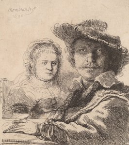 Selvportræt med Saskia, 1636. af Rembrandt van Rijn