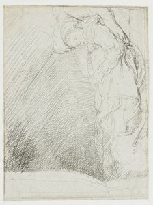 En serie studier, hvor en kvinde ligger syg i sengen af Rembrandt van Rijn