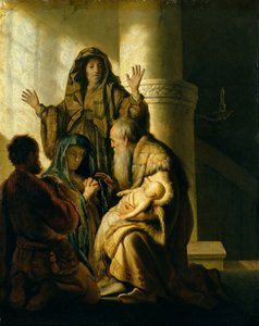 Simeon og Hanna i templet, ca. 1627 af Rembrandt van Rijn