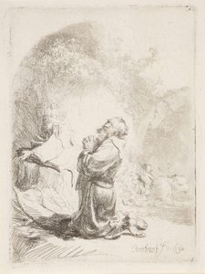 Den hellige Hieronymus i bøn af Rembrandt van Rijn