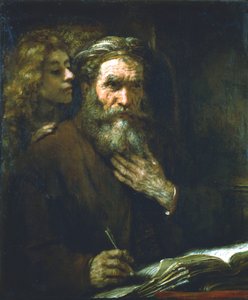 Evangelisten St Matthæus, 1661 af Rembrandt van Rijn