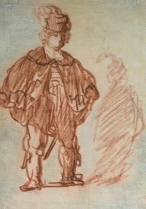 Stående skuespiller af Rembrandt van Rijn