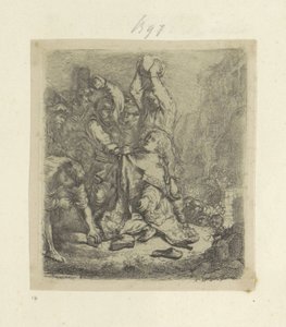 Steniging van Stefanus Samling af 85 originale tryk (serietitel) af Rembrandt van Rijn