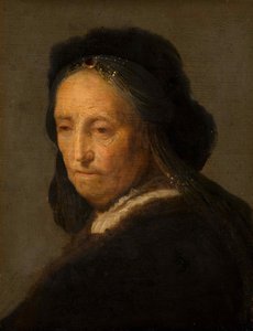 Studie af en gammel kvinde, ca 1630-1634. af Rembrandt van Rijn