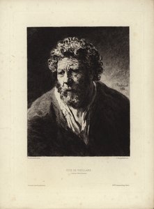 Tete de Viellard af Rembrandt Harmenszoon van Rijn. Graveret af Jules Jacquemart, 1877 af Rembrandt van Rijn