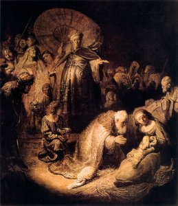 Magiernes tilbedelse, 1632 af Rembrandt van Rijn