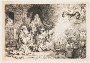 Englen afgår fra Tobias familie af Rembrandt van Rijn