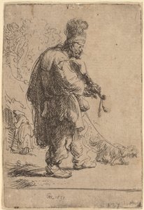 Den blinde spillemand af Rembrandt van Rijn