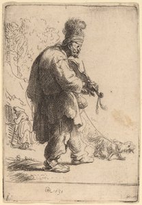 Den blinde spillemand af Rembrandt van Rijn