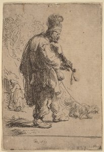 Den blinde violinist af Rembrandt van Rijn