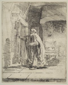 Tobits blindhed, 1651. af Rembrandt van Rijn