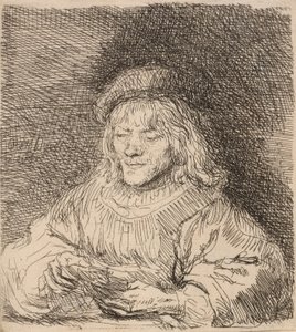 Kortspilleren, 1641. af Rembrandt van Rijn