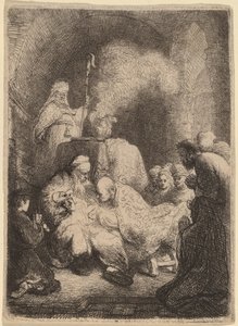 Omskæringen: Lille tallerken af Rembrandt van Rijn