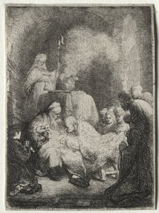 Omskæringen: Lille tallerken af Rembrandt van Rijn