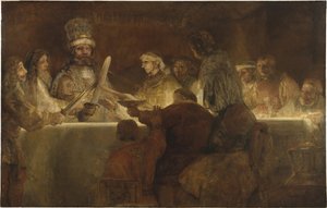 Batavernes sammensværgelse under Claudius Civilis, 1662 af Rembrandt van Rijn