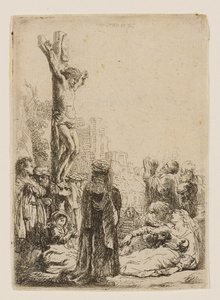 Korsfæstelsen: Lille plade af Rembrandt van Rijn