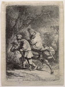 Flugten til Egypten af Rembrandt van Rijn