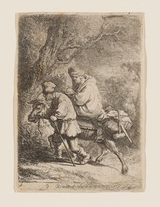 Flugten til Egypten af Rembrandt van Rijn