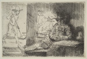 Golfspilleren, 1654. af Rembrandt van Rijn