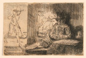 Golfspilleren af Rembrandt van Rijn