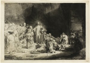 De hundrede gylden print af Rembrandt van Rijn