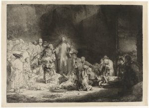 De hundrede gylden print af Rembrandt van Rijn