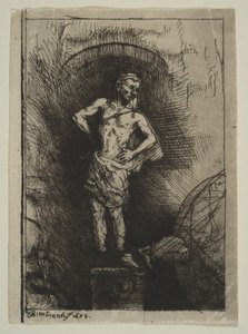 Billedet set af Nebuchadnezzar, 1655. af Rembrandt van Rijn