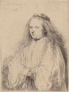 Den lille jødiske brud (Saskia som Sankt Katharina), 1638 af Rembrandt van Rijn