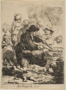 Pandekagekvinden, 1635. af Rembrandt van Rijn