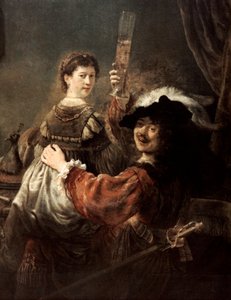 Den fortabte søn i værtshuset Rembrandt og Saskia, c1635. af Rembrandt van Rijn