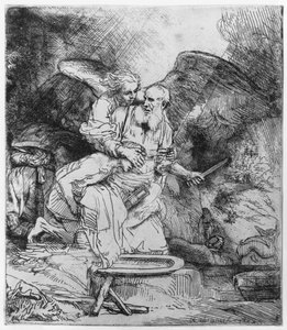 Abrahams offer, 1645 af Rembrandt van Rijn
