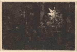 The Star of the Kings: A Night Piece af Rembrandt van Rijn