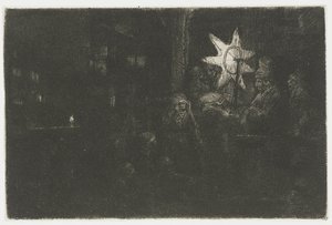 The Star of the Kings: et natstykke af Rembrandt van Rijn