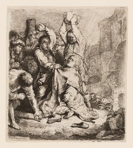 Steningen af St. Stephen af Rembrandt van Rijn
