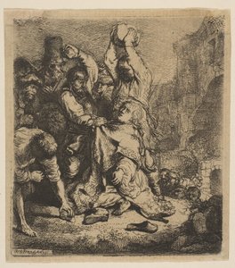 Steningen af St. Stephen, 1635. af Rembrandt van Rijn