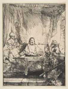 Nadveren i Emmaus, 1654. af Rembrandt van Rijn