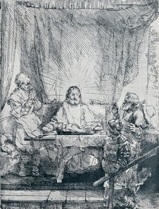 Nadveren i Emmaus, 1654, 1903 af Rembrandt van Rijn