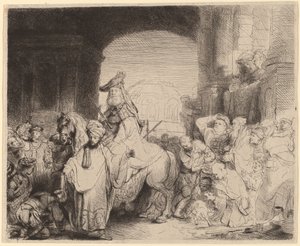 Mordokajs triumf af Rembrandt van Rijn